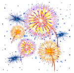 Новогодний фейерверк.